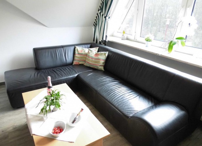 Gemütliches Sofa im Wohnraum