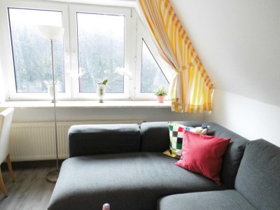 Wohnraum mit gemütlichem Sofa