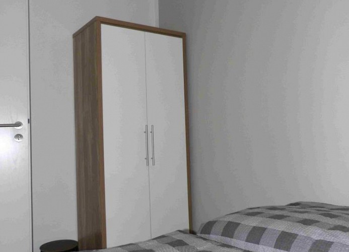 Schlafraum mit Doppelbett 1,60mx2m